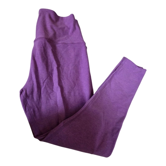 Beyond Yoga Size Large Caught In Mid High Waisted Legging Bright Iris Heather - Picture 3 of 6